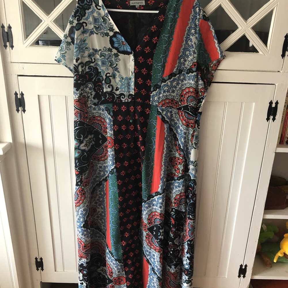 Button down maxi dress